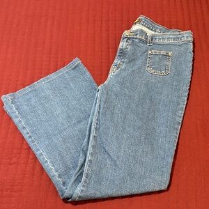 Run & Fly- Made in England- Blue Women's Wide Leg Jeans Size 36/18